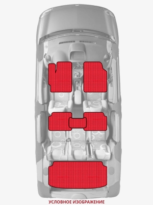 ЭВА коврики «Queen Lux» комплект для Honda N-One